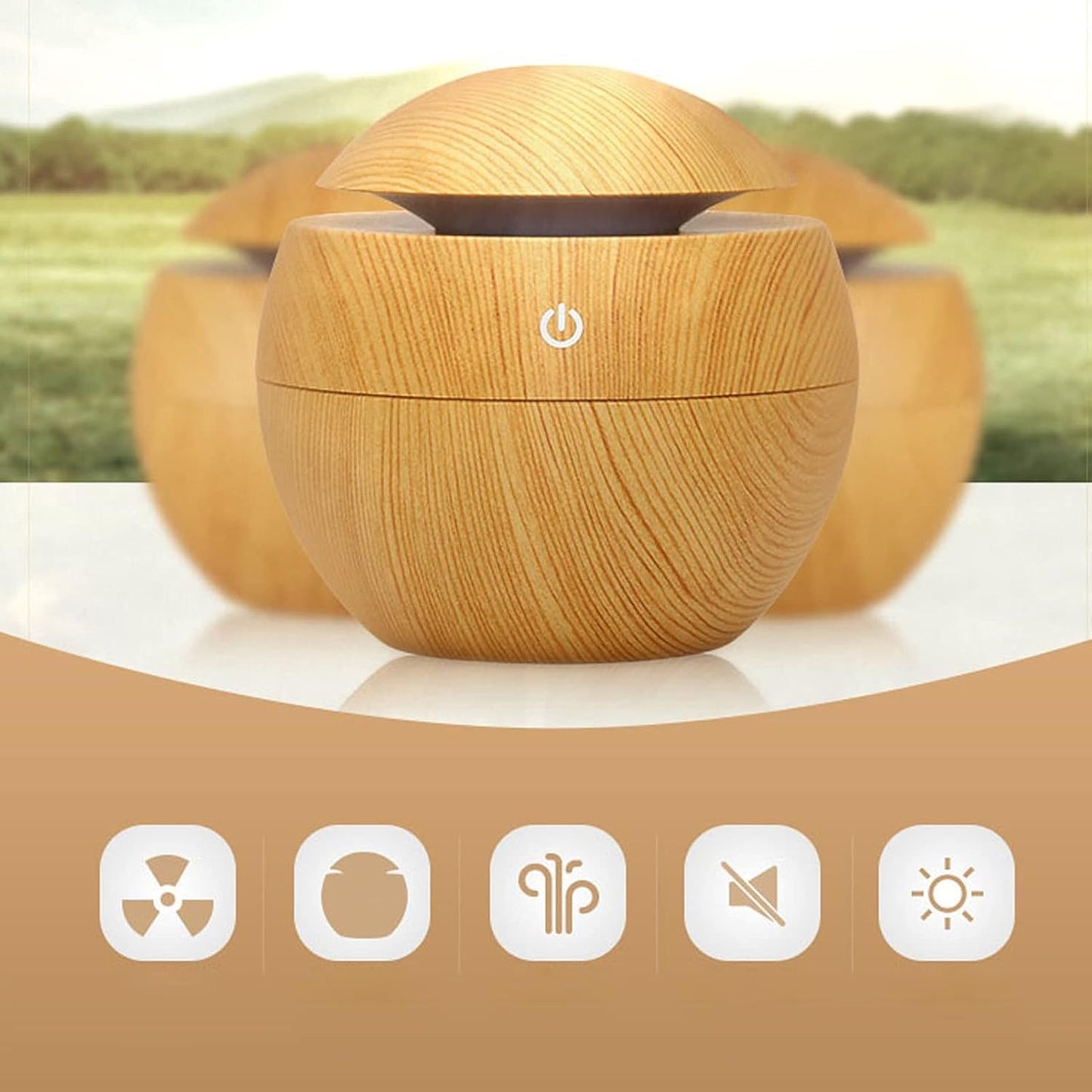 Portable Mini Air Humidifier & Aroma Diffuser